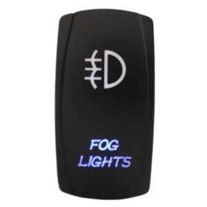 Fog Lights Rocker Switch Waterproof 12-24V (Blue)