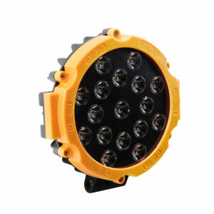 2X 51W 7inch Round Led Offroad Work Light For ATV Truck SUV (Yellow)