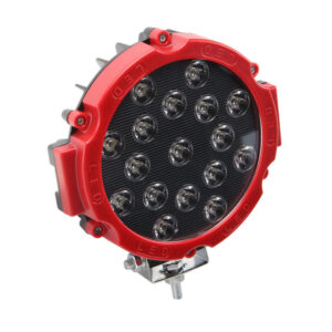 2X 51W 7inch Round Led Offroad Work Light For ATV Truck SUV (Red)