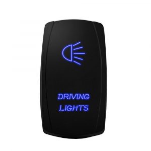 Driving Lights Rocker Switch Waterproof 12-24V (Blue)