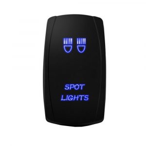 Spot Lights Rocker Switch Waterproof 12-24V (Blue)