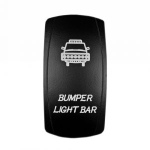 Bumper Light Bar Rocker Switch Waterproof 12-24V (Blue)