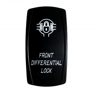 Front Differential Locker Rocker Switch Waterproof 12-24V (Blue)