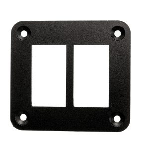 2 Holes Blank Switch Panel (Black)