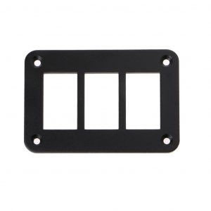 3 Holes Blank Switch Panel (Black)