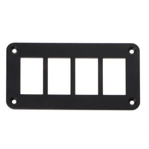 4 Holes Blank Switch Panel (Black)